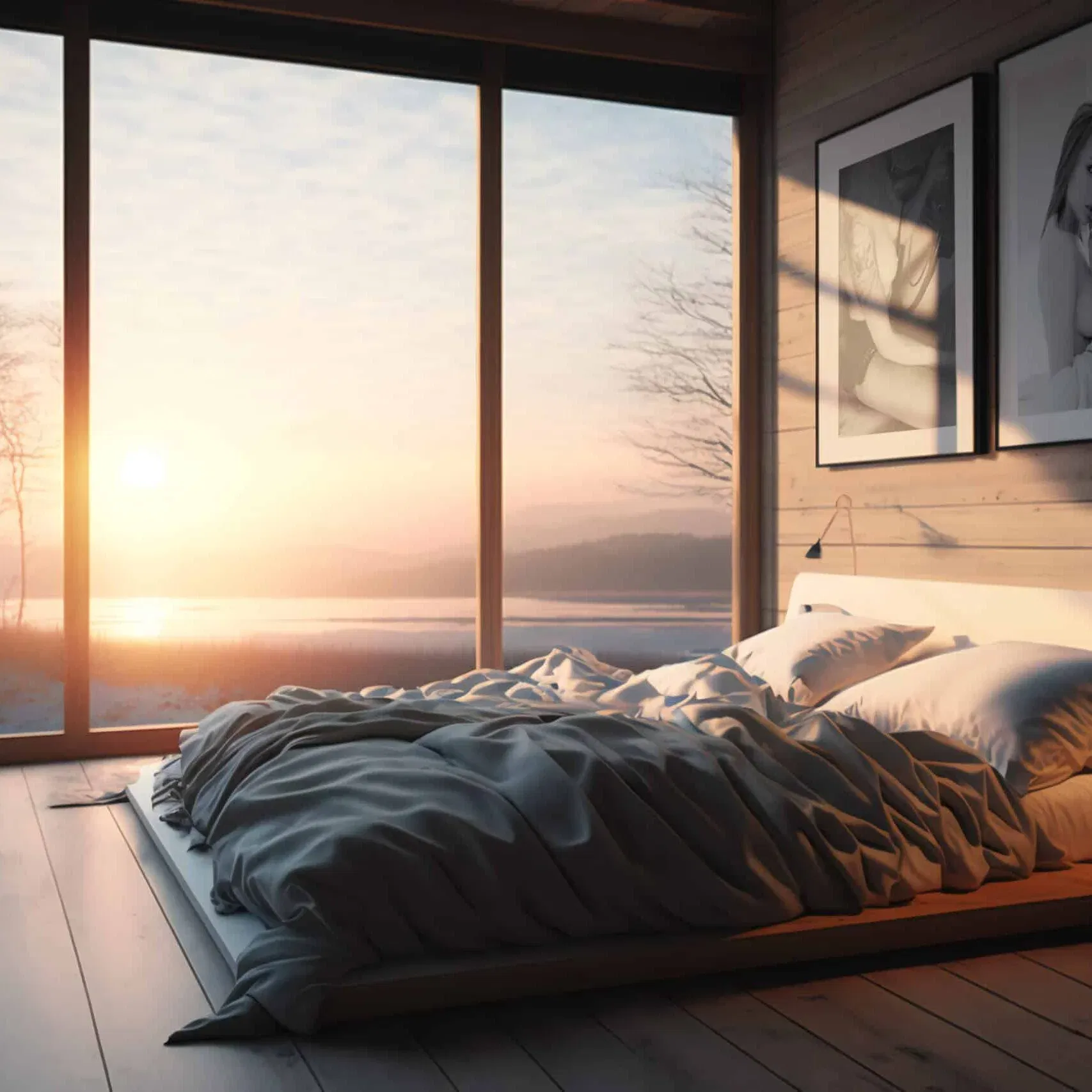 Bett - Stimmungsvolle Aufnahme mit erotischer Fotografie Bett - Stimmungsvolle Aufnahme mit erotischer Fotografie