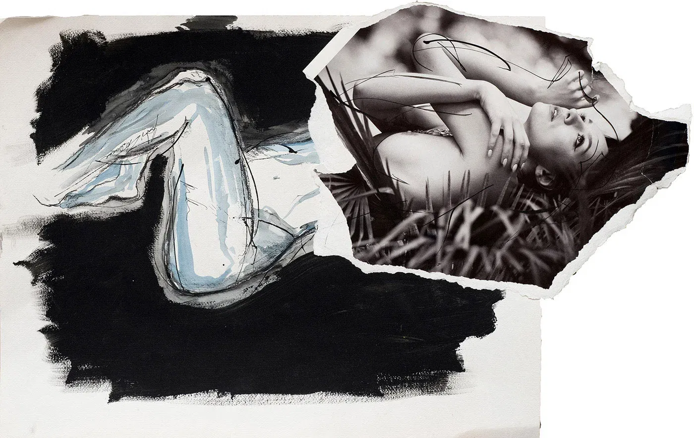 Modern Madonna – Erotische Kunst Unikat als Collage