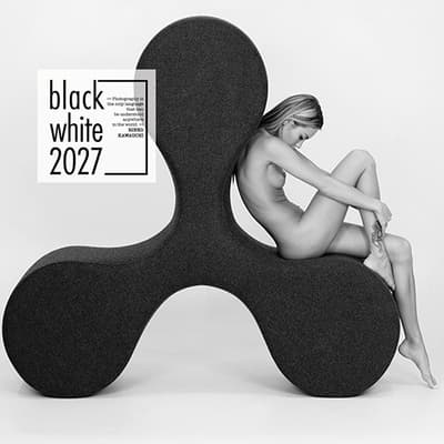 Aktkalender schwarzweiß 2027 Black and White: limitierte Schwarzweiß-Aktfotografie, großformatig und signiert