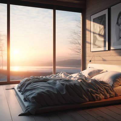 Bett - Stimmungsvolle Aufnahme mit erotischer Fotografie Bett - Stimmungsvolle Aufnahme mit erotischer Fotografie